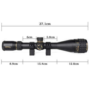 Sniper NT-HD 6-24X50AOL Scope 30MM Tube with Red, Green Illuminated Reticle