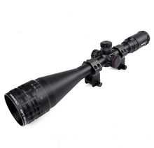 Load image into Gallery viewer, Sniper 6-24x50mm Scope W Front AO Adjustment. Red/Blue/Green mil-dot Reticle