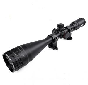 Sniper 6-24x50mm Scope W Front AO Adjustment. Red/Blue/Green mil-dot Reticle