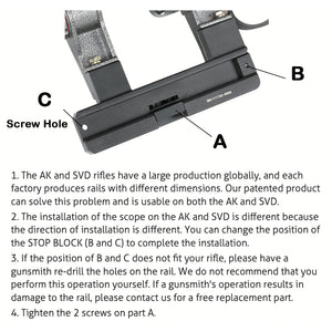 TPO AK Side Mount AK Accessory w/ M-Lok Base