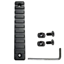 Load image into Gallery viewer, 2 PCS 4.5&#39;&#39; M-LOK 11 slots Picatinny Rail Section Aluminum Black