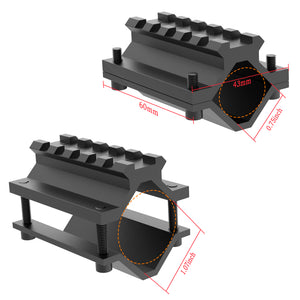 BM075-100/5 Scope Barrel Mount for Barrel Diameters 0.75" to 1" w/Weaver Picatinny Rail