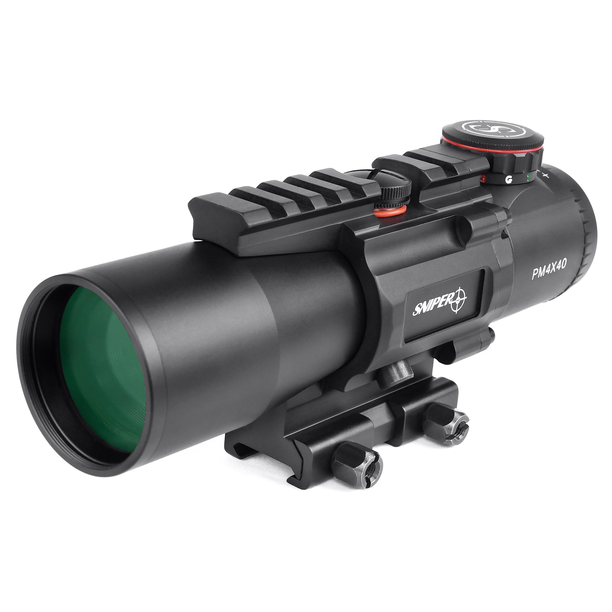 Prism Scope LS 4X40 CB Red/Green/Blue Illuminated Reticle – Texas