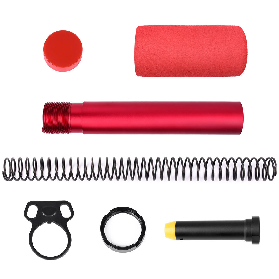 AR15 PISTOL BUFFER TUBE ASSEMBLY KITS WITH FOAM PAD (Blue/Red/Green/Orange)