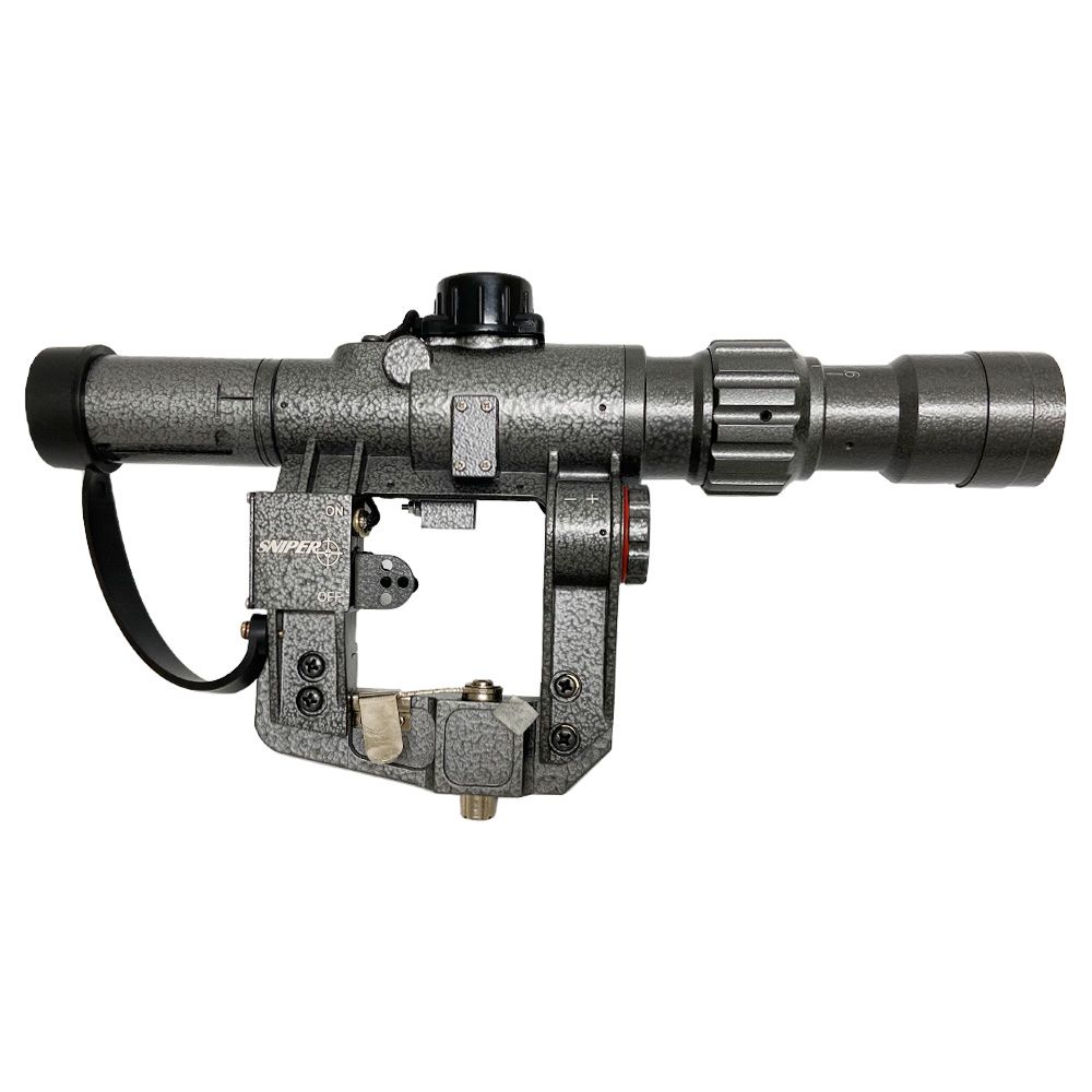 AK Scope SVD Dragunov 3-9x24mm First Focal Plane (FFP) Tactical Rifle Scope with Red Illuminated Rangefinder Reticle